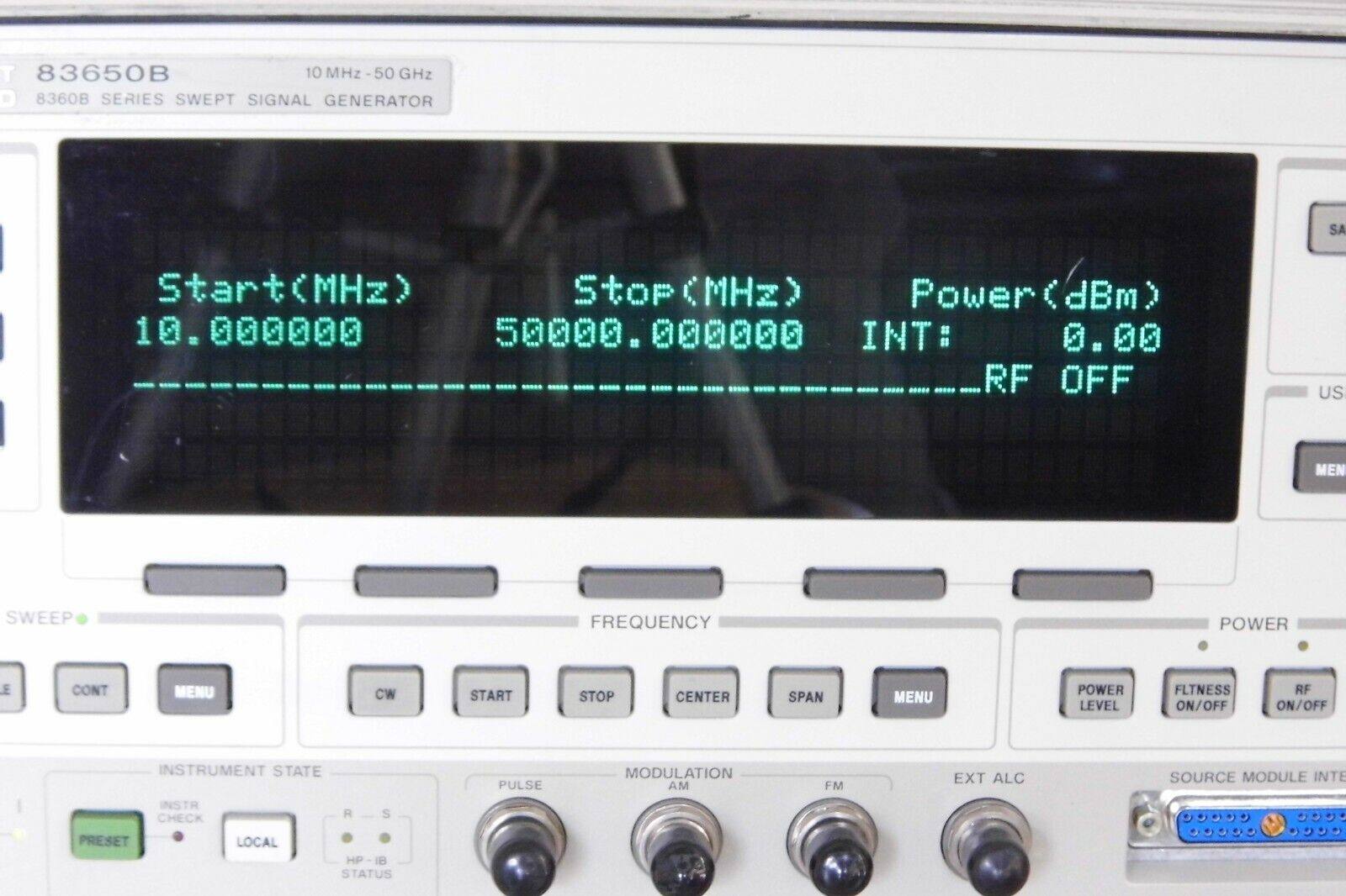 Agilent HP 83650B 001/002/006/008/ cal & data, 10Mhz-50Ghz synth.sweep generator Agilent HP 83650B 001/002/006/008/ cal & data, 10Mhz-50Ghz synth.sweep generator